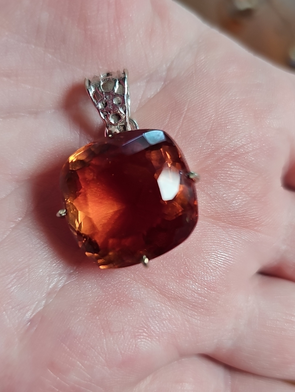 Huge Faux Zultanite Pendant